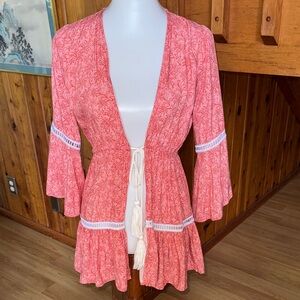 Palmacea Swimwear size Small S Elegant Coral Pink Women's Swim swimsuit Coverup